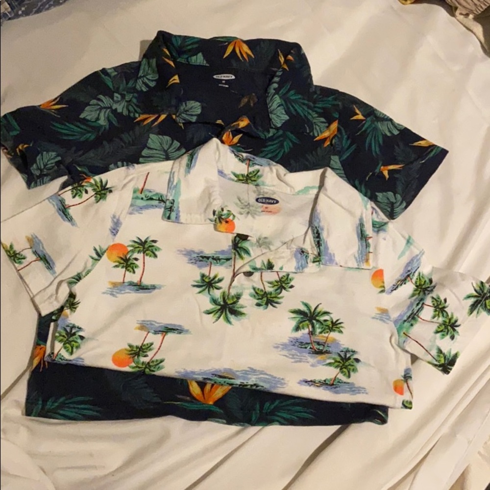 Boys toddler polo palm trees old navy